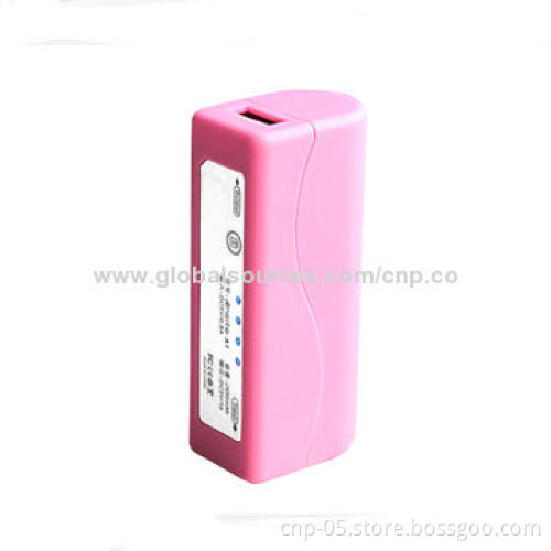 Cute Design Power Bank with 2,200mAh, New Product, LED Power Status Indicator, Easy to Carry